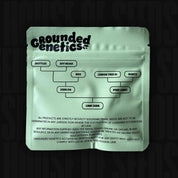 Hellgrüne Grounded Genetics Verpackung Lime Zerb mit Abstammungsdiagramm
